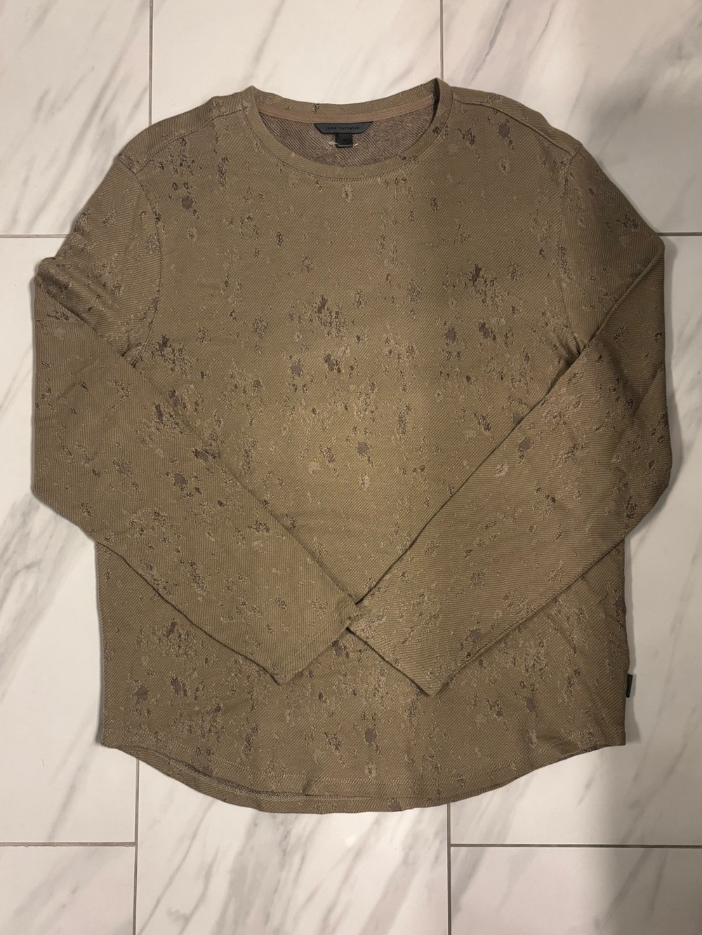 Men’s John Varvatos Vera Jacquard Textured Crewneck Sweater